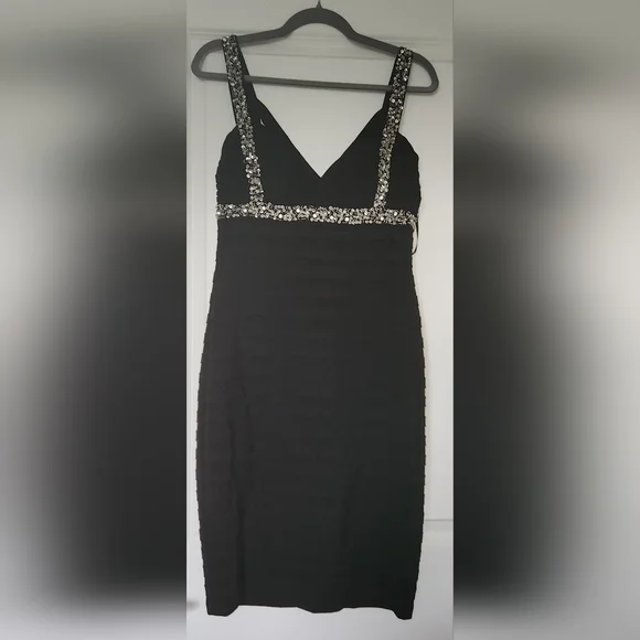 blue dress for baby girl Betsy and Adam Long Formal Dress a26956 Black / 0